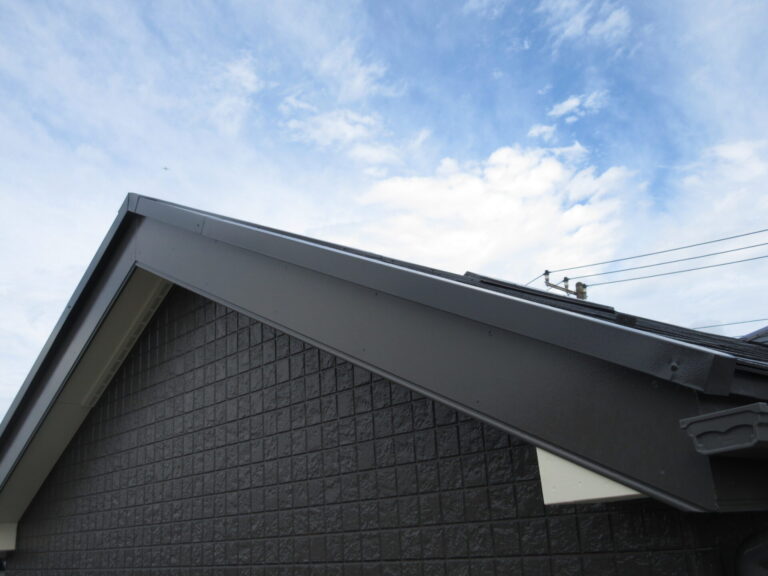 施工後の破風板