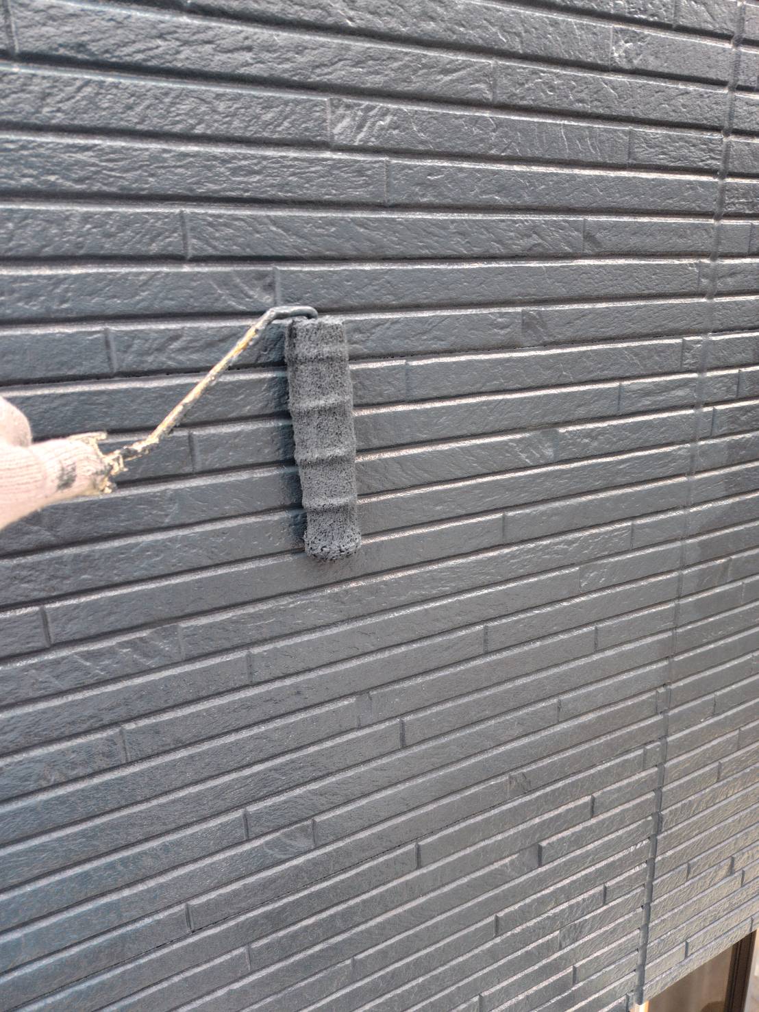 フッ素塗料施工中