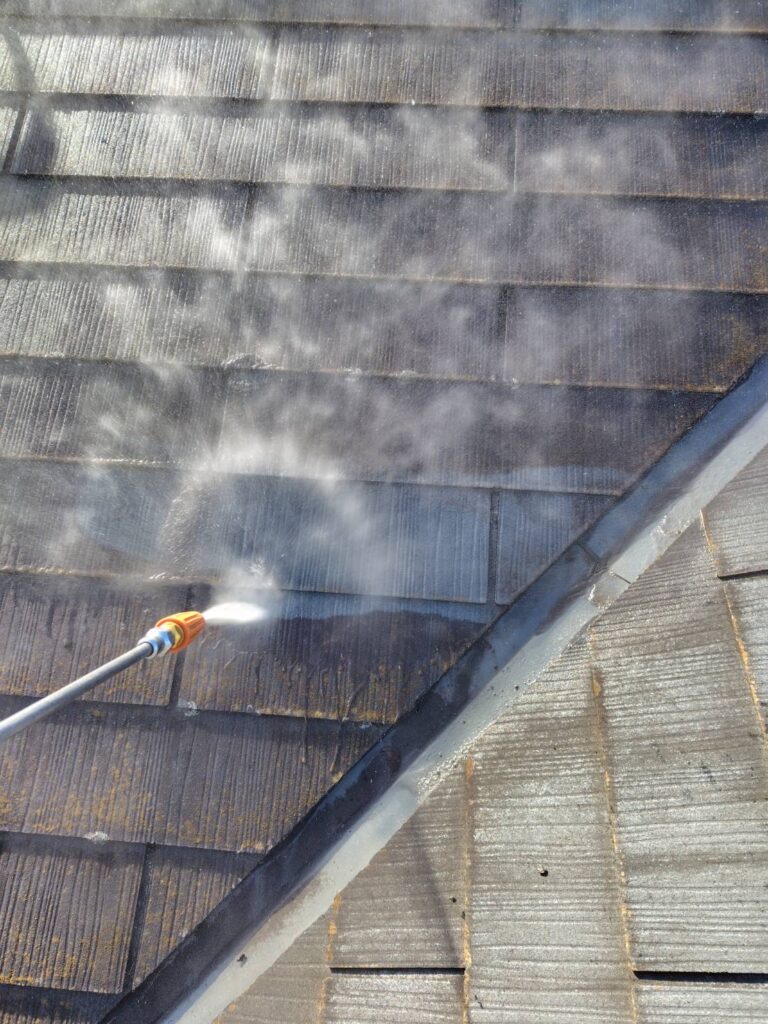 高圧洗浄の工程