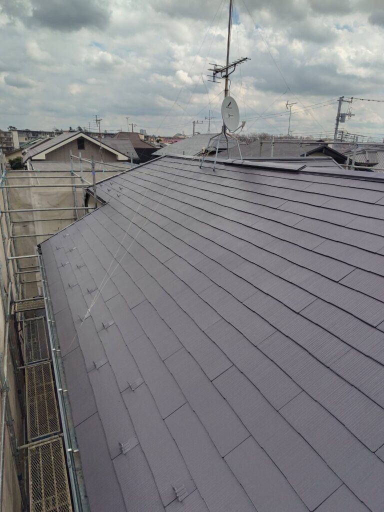 屋根塗装施工完了