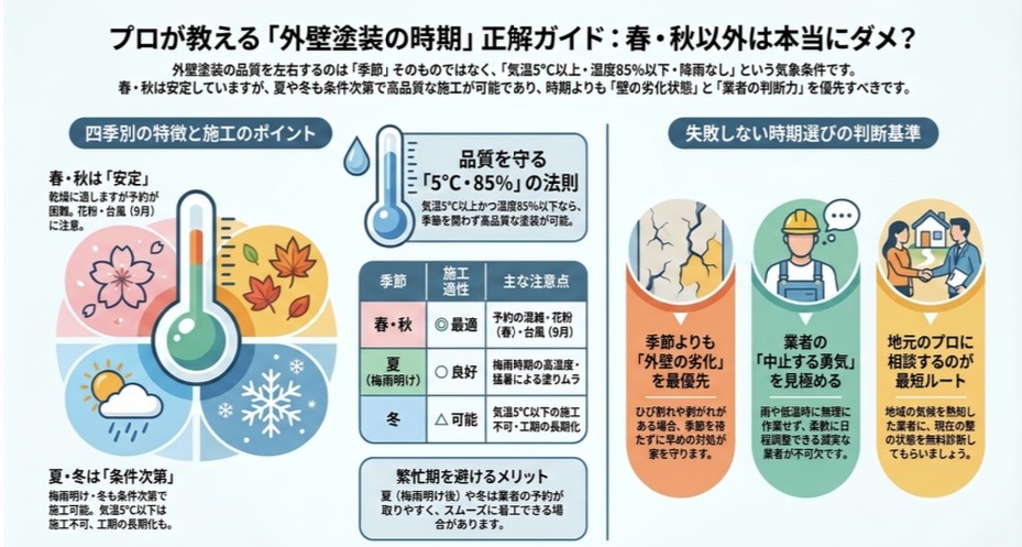 外壁塗装正解時期のガイド画像