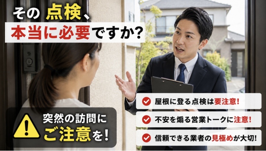 訪問販売業者のイメージ写真(注意喚起)
